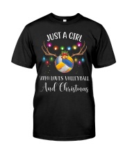 Volleyball - Just A Girl Classic T-Shirt front