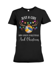 Volleyball - Just A Girl Premium Fit Ladies Tee tile