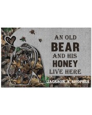 Custom Camo Old Bear And This Honey Doormat Doormat 22.5" x 15" front
