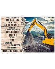 Excavator Operator 17x11 Poster front