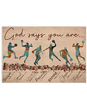 Basketball - God Says You Are - Male 17x11 Poster front