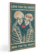 Skull - Love You Till Death 20x30 Gallery Wrapped Canvas Prints thumbnail