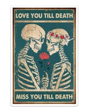Skull - Love You Till Death Sticker - Single (Vertical) thumbnail