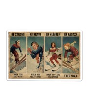 Skiing Poster Sticker tile