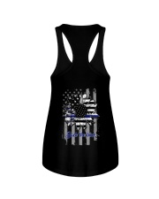 Back the Blue 2 Sides Ladies Flowy Tank tile