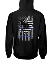 Back the Blue 2 Sides Hooded Sweatshirt tile