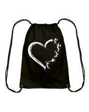 Volleyball Heart Drawstring Bag tile