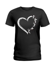 Volleyball Heart Ladies T-Shirt tile