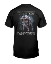 Jesus - Im Not That Perfect Christian 2 Sides Premium Fit Mens Tee tile