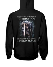 Jesus - Im Not That Perfect Christian 2 Sides Hooded Sweatshirt tile