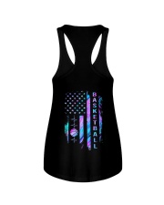 Basketball Purple 2 Sides Ladies Flowy Tank tile