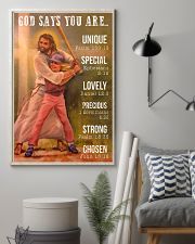 Softball - God Says You Are 11x17 Poster lifestyle-poster-1