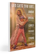 Softball - God Says You Are 20x30 Gallery Wrapped Canvas Prints thumbnail
