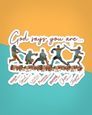 Baseball - God Says You Are Sticker - Single (Horizontal) aos-sticker-single-horizontal-lifestyle-front-02