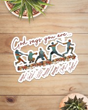Baseball - God Says You Are Sticker - Single (Horizontal) aos-sticker-single-horizontal-lifestyle-front-07