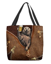 Camping Leather All-over Tote front