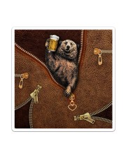 Camping Leather Sticker tile