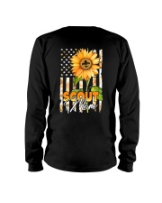 Boy Scout Mom Sunflower Flag 2 Sides Long Sleeve Tee tile