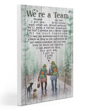 Camping - We're A Team Poster Gallery Wrapped Canvas Prints tile