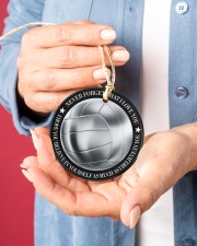Volleyball I Love You Circle ornament - single (porcelain) aos-circle-ornament-single-porcelain-lifestyles-01