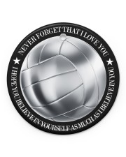 Volleyball I Love You Circle ornament - single (porcelain) front