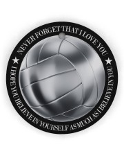 Volleyball I Love You Circle Ornament (Wood tile