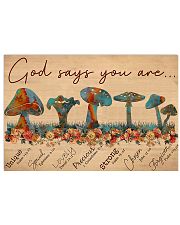 Mushroom God Says You Are 17x11 Poster front