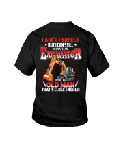 Excavator I Ain't Perfect 2 Sides Youth T-Shirt tile