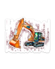 Excavator I Ain't Perfect 2 Sides Sticker tile