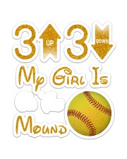 Softball - 3 Up 3 Down Sticker tile