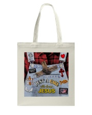 Just A Girl Who Loves Jesus Tote Bag tile