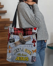 Just A Girl Who Loves Jesus All-over Tote aos-all-over-tote-lifestyle-front-09
