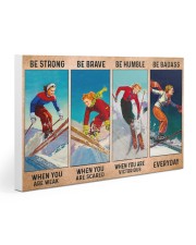 Skiing - Be Strong Gallery Wrapped Canvas Prints tile
