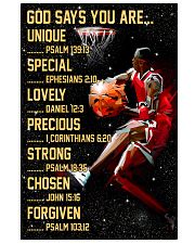 Basketball God Says You Are 11x17 Poster front