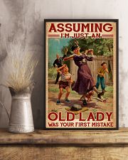 Softball - Assuming I'm Just An Old Lady 11x17 Poster lifestyle-poster-3