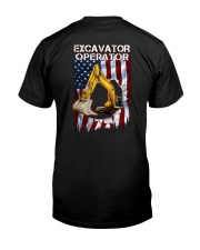 Excavator Operator Flag 2 Sides Premium Fit Mens Tee tile