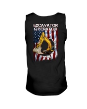 Excavator Operator Flag 2 Sides Unisex Tank tile