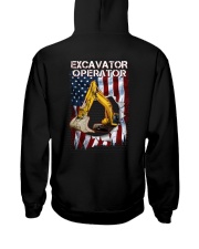 Excavator Operator Flag 2 Sides Hooded Sweatshirt tile