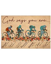 Biking God Says You Are 17x11 Poster front