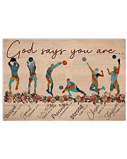 Volleyball - God Says You Are - Male 17x11 Poster front