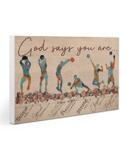 Volleyball - God Says You Are - Male Gallery Wrapped Canvas Prints tile