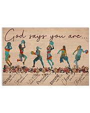 Basketball - God Says You Are - Female 17x11 Poster front