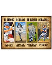 Baseball - Be Strong 17x11 Poster front