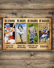 Baseball - Be Strong 17x11 Poster poster-landscape-17x11-lifestyle-14
