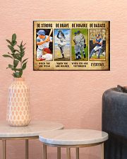 Baseball - Be Strong 17x11 Poster poster-landscape-17x11-lifestyle-21