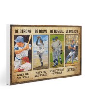 Baseball - Be Strong Gallery Wrapped Canvas Prints tile