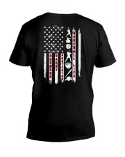 Baseball Life - Husband Daddy Protector V-Neck T-Shirt tile