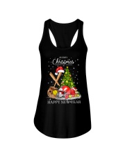 Softball Christmas And Happy New Year Ladies Flowy Tank tile