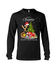 Softball Christmas And Happy New Year Long Sleeve Tee tile