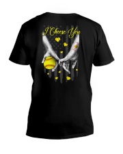 Softball - I Choose You 2 Sides V-Neck T-Shirt tile
